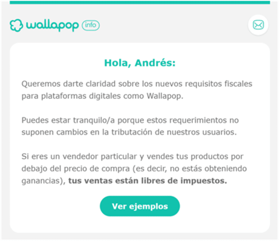 Aviso Wallapop